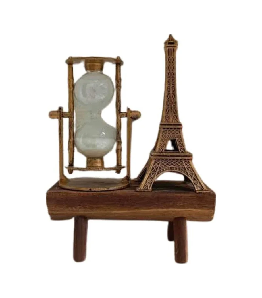 Paris Eyfel Kulesi Hediyelik Eyfel Retro Kum Saati Dekoratif Eşya