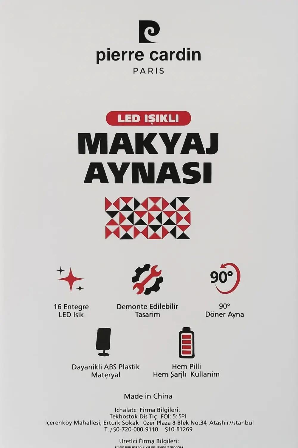 Paris Led Işıklı Makyaj Aynası