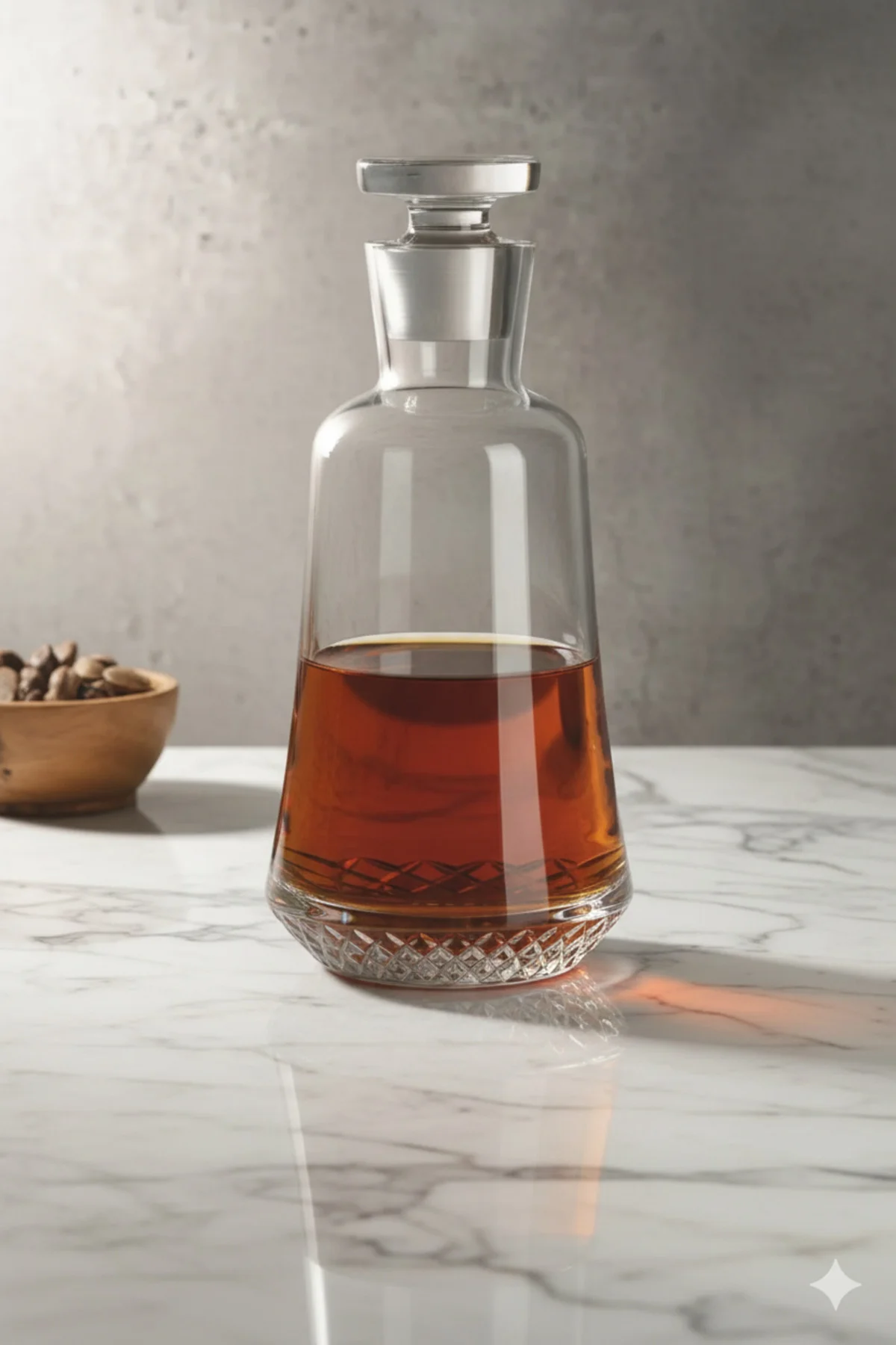 Paris Serisi Lüks Kristal Viski Karafı 1000ml - Şık Sunum