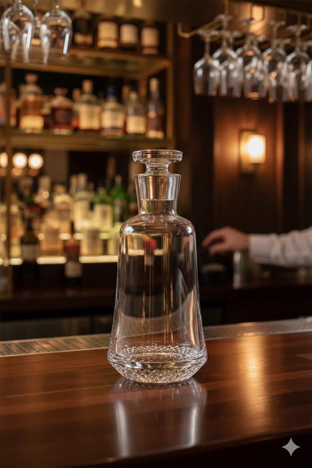 Paris Serisi Lüks Kristal Viski Karafı 1000ml - Şık Sunum