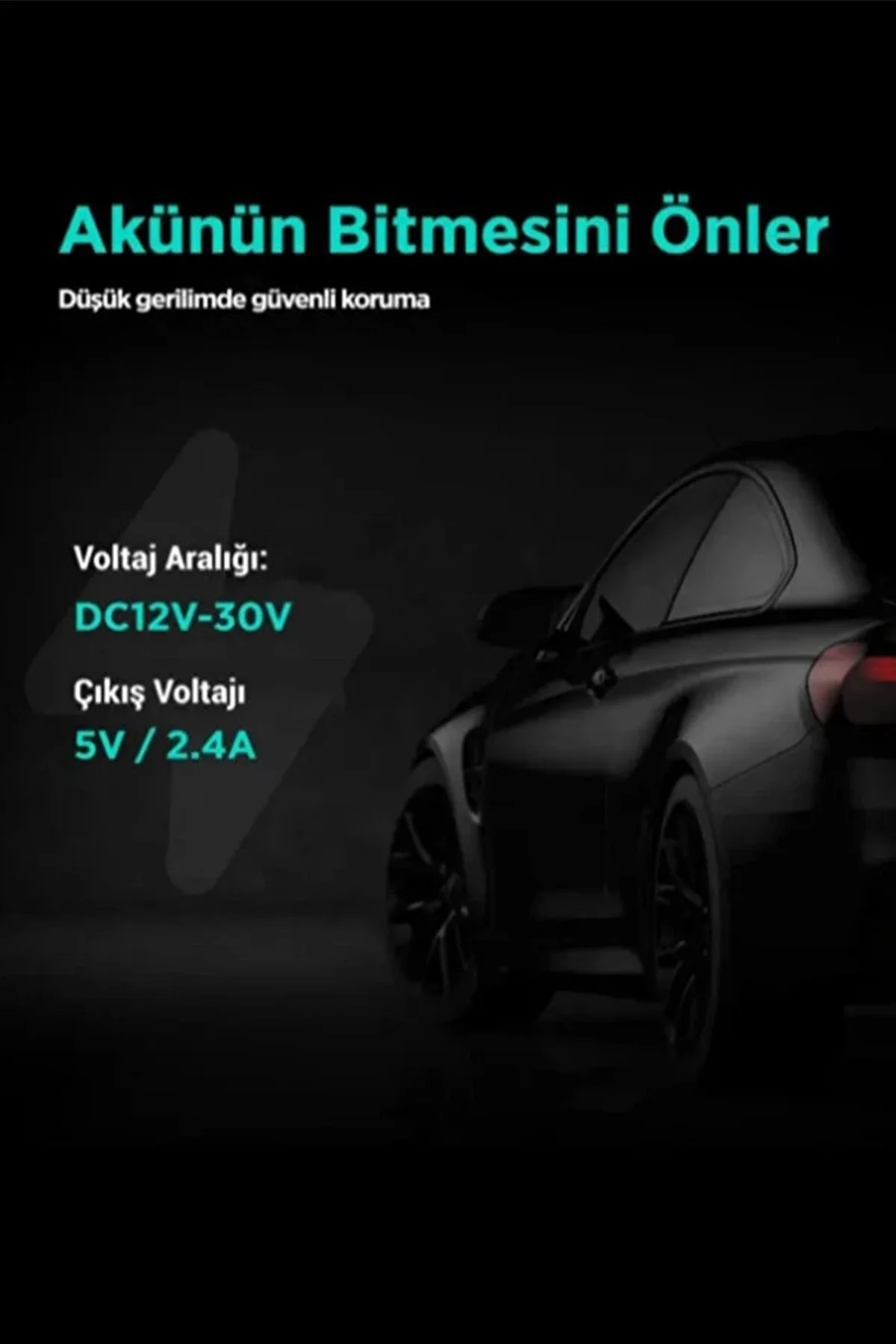 Park Modu Kablosu Type-c Akü Sigorta Bağlantı Kablosu Araç İçi Ka