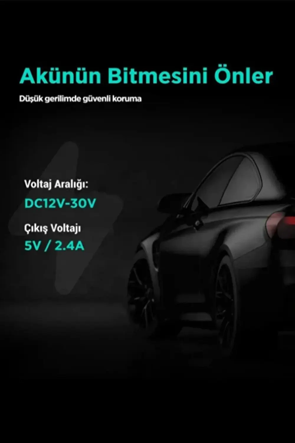 Park Modu Kablosu Type-c Akü Sigorta Bağlantı Kablosu Araç İçi Ka