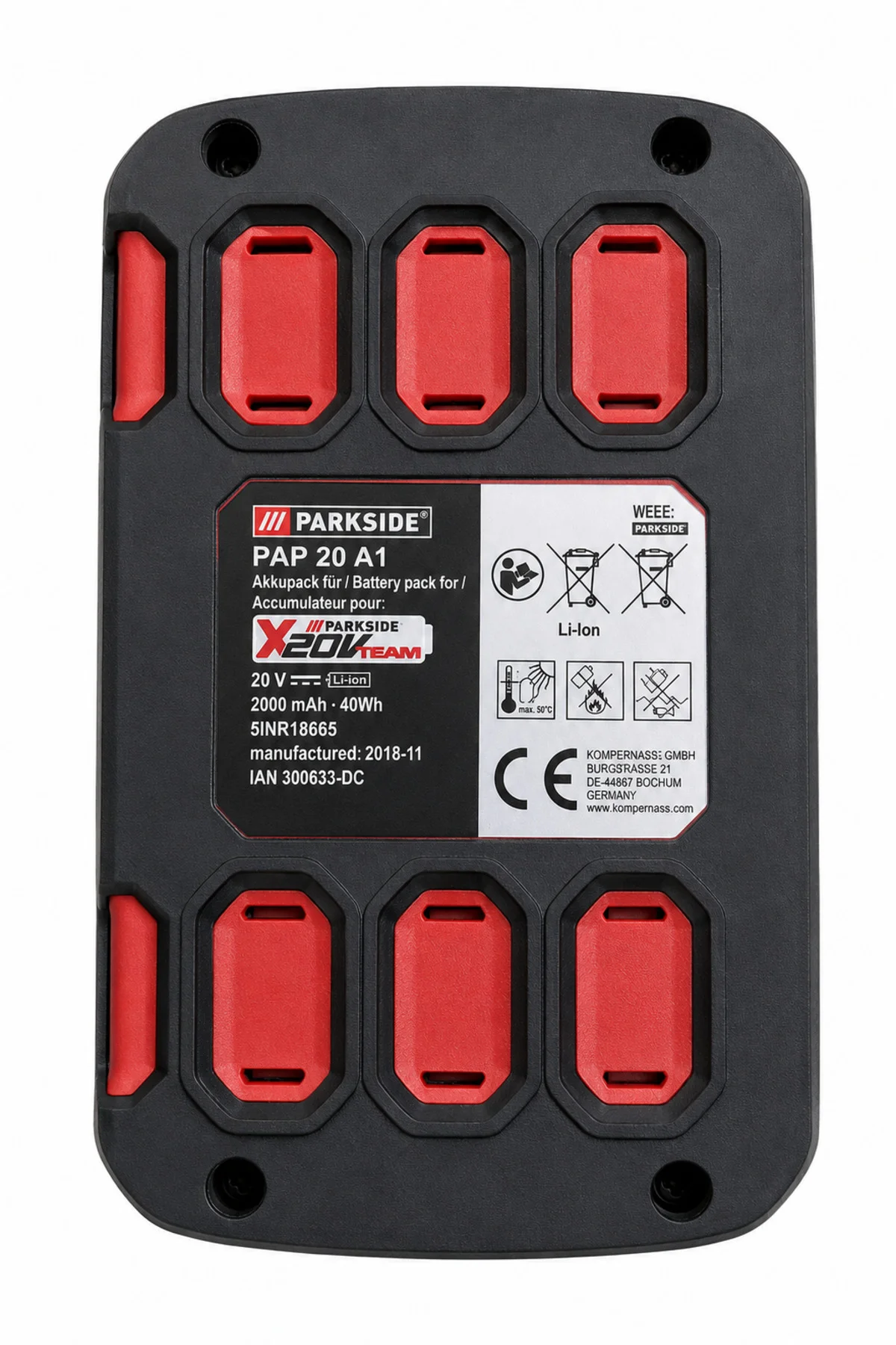 Parkside 20V 2A Matkap Bataryası Parkside 20V 2A Matkap Bataryası - Görsel 4