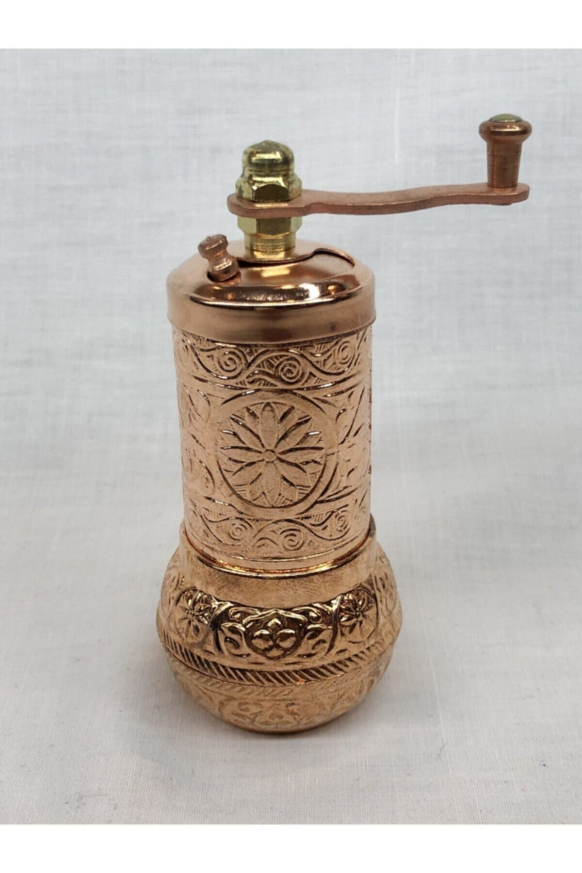 Parlak Bakır Renkli Osmanlı Tarzı El Yapımı Minik Karabiber Değir
