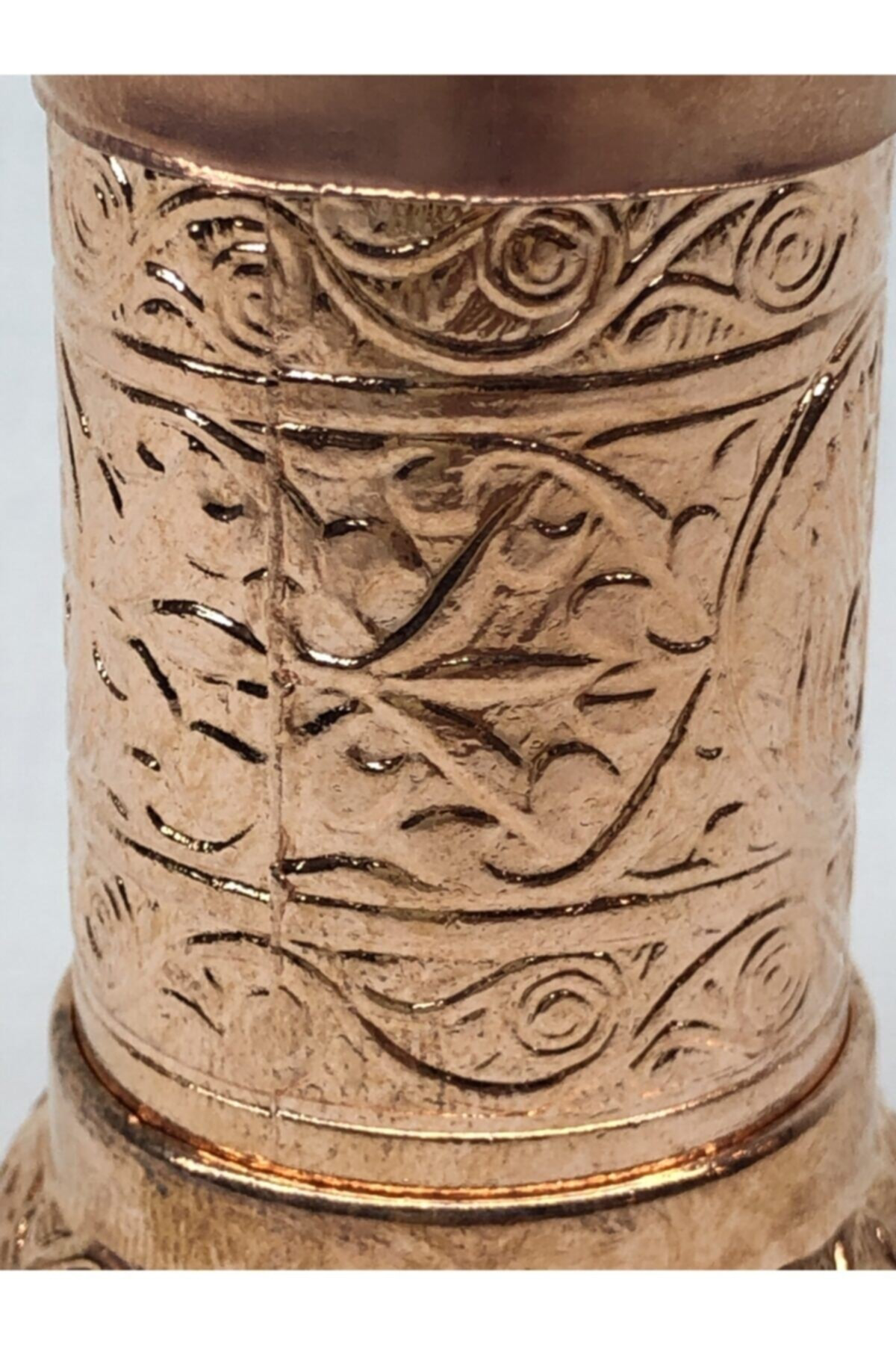 Parlak Bakır Renkli Osmanlı Tarzı El Yapımı Minik Karabiber Değir