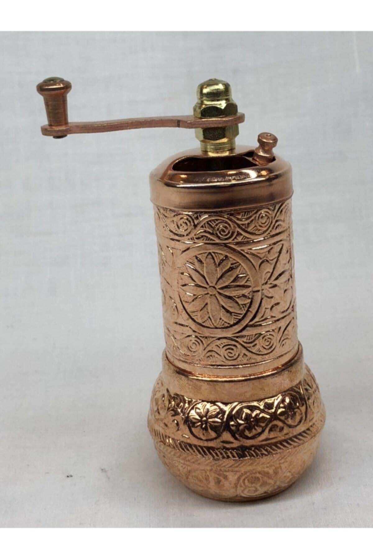 Parlak Bakır Renkli Osmanlı Tarzı El Yapımı Minik Karabiber Değir