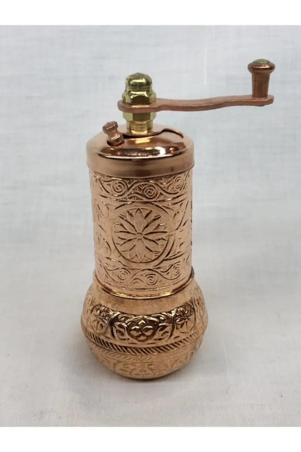 Parlak Bakır Renkli Osmanlı Tarzı El Yapımı Minik Karabiber Değir