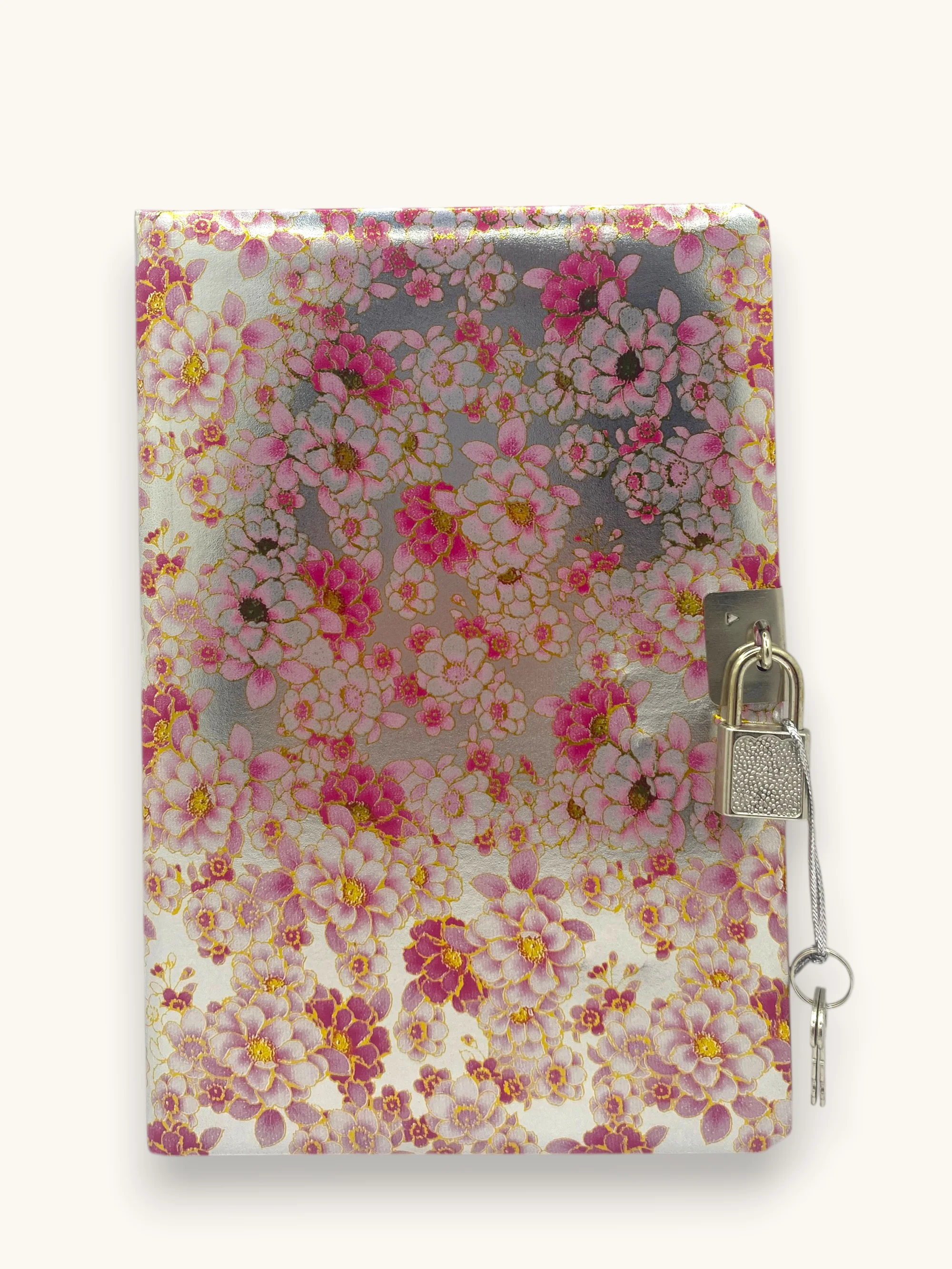 Parlak Çiçekler Hatıra Defteri (Günlük) Kilitli Defter 80 yaprak Parlak Çiçekler Hatıra Defteri (Günlük) Kilitli Defter 80 yaprak
