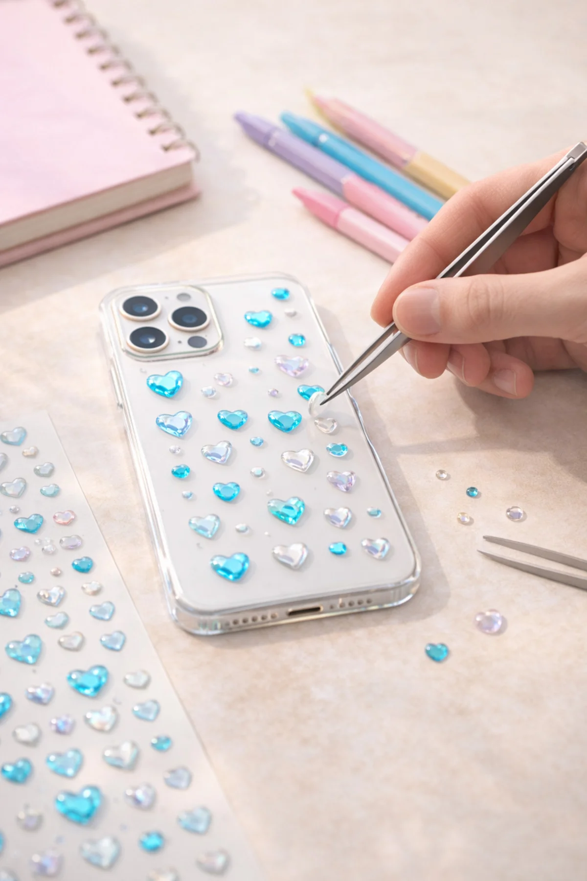 Parlak Işıltılı Taş Sticker Yapışkanlı Tırnak Saç Süs Dekor DIY Y