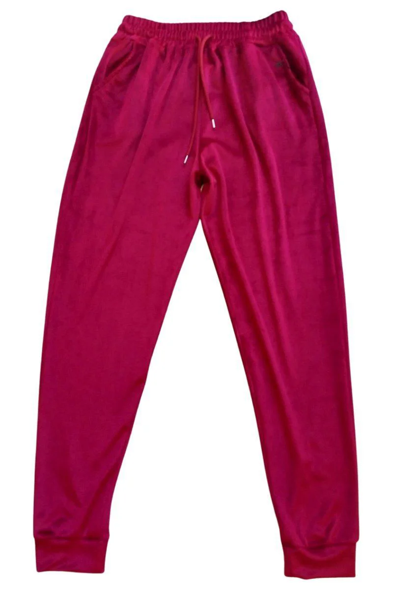 Parlak Kadife Cepli Pantolon - Bordo Unisex Lastikli Paça Eşofman Pijama Altı Fiyatı, Yorumları ve Özellikleri