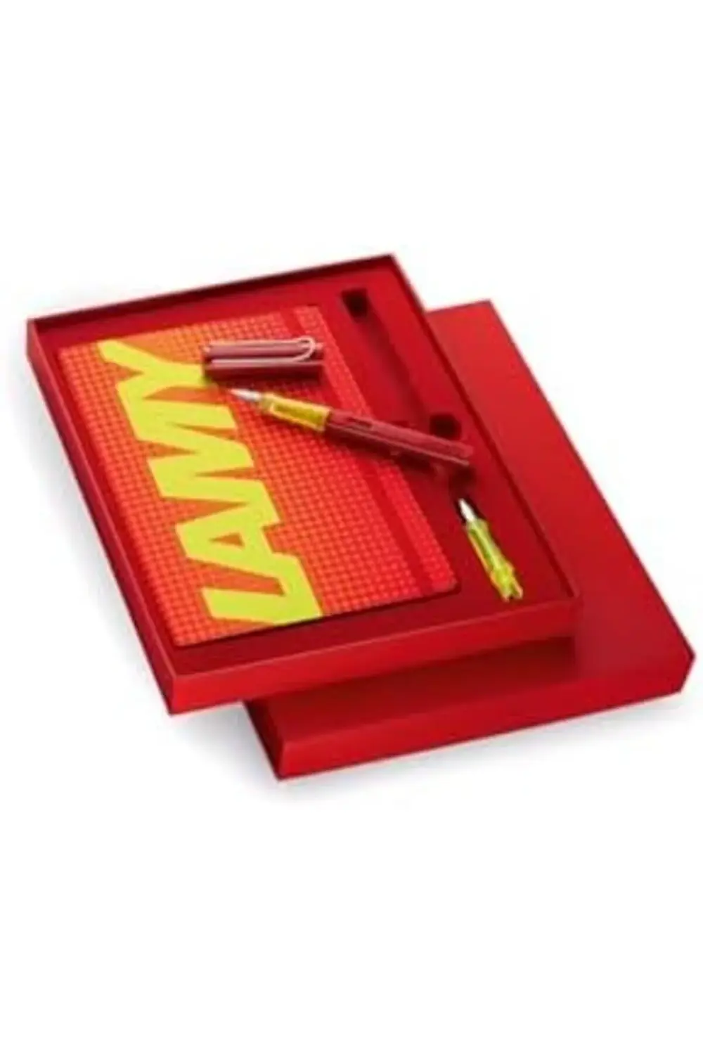 PARLAK KIRMIZI RENK F UC DOLMA KALEM VE DEFTER SETI 395519