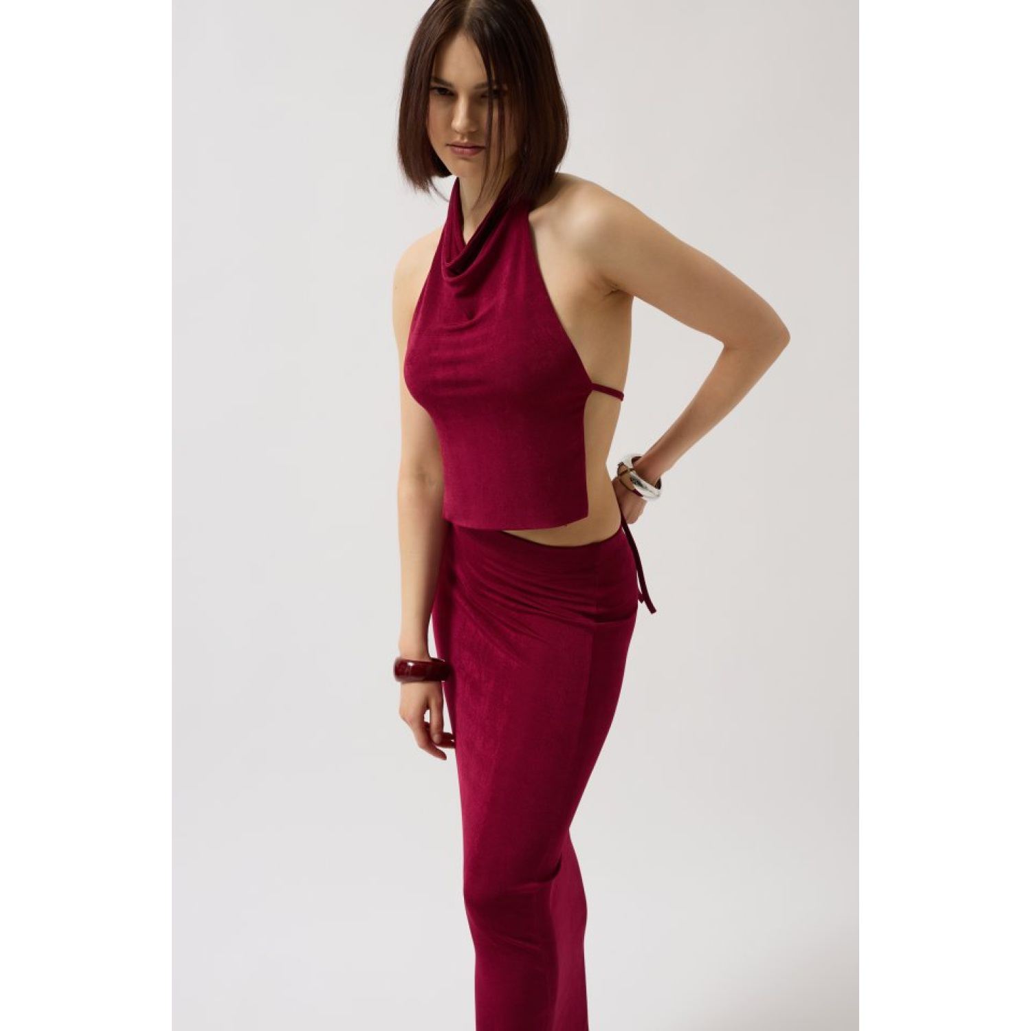 Parlak Kumaş Maxi Etek Parlak Kumaş Maxi Etek