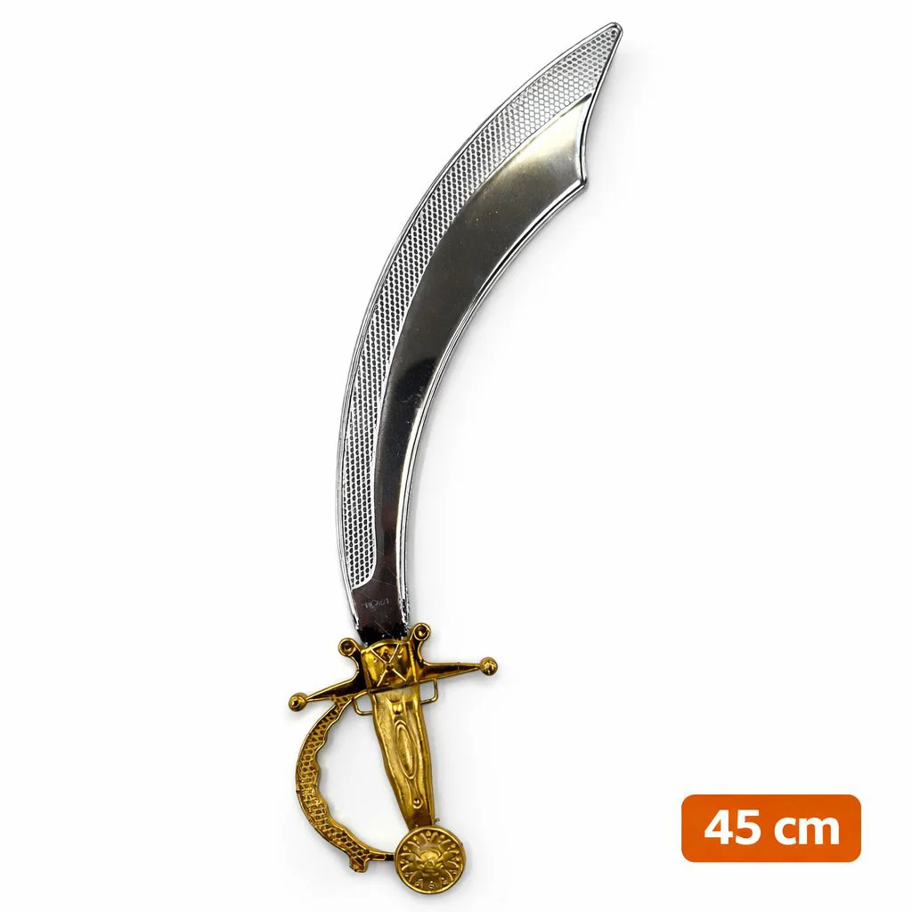 Parlak Metal Görünümlü Plastik Korsan ı 45 cm