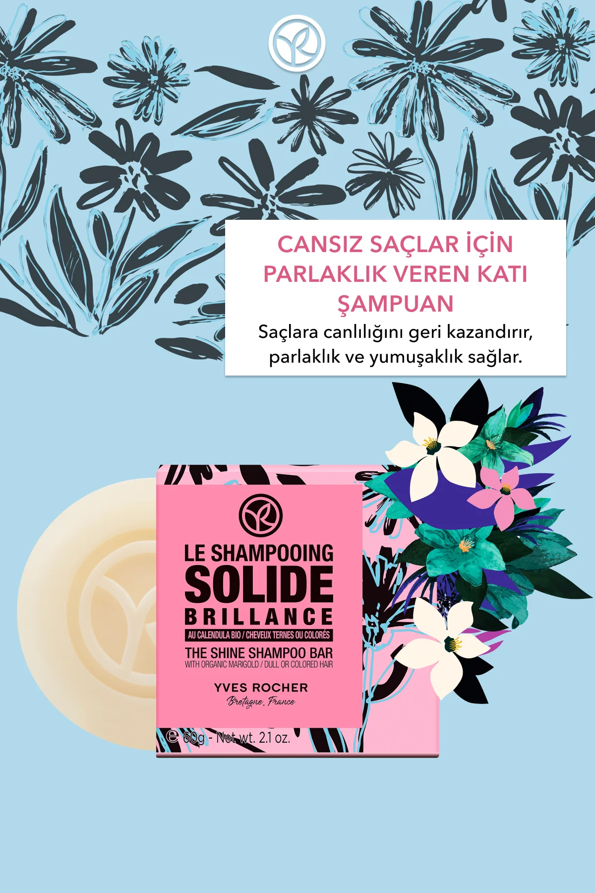 Parlaklık Veren Katı Şampuan - Cansız Saçlar / Brillance - SLS,SL