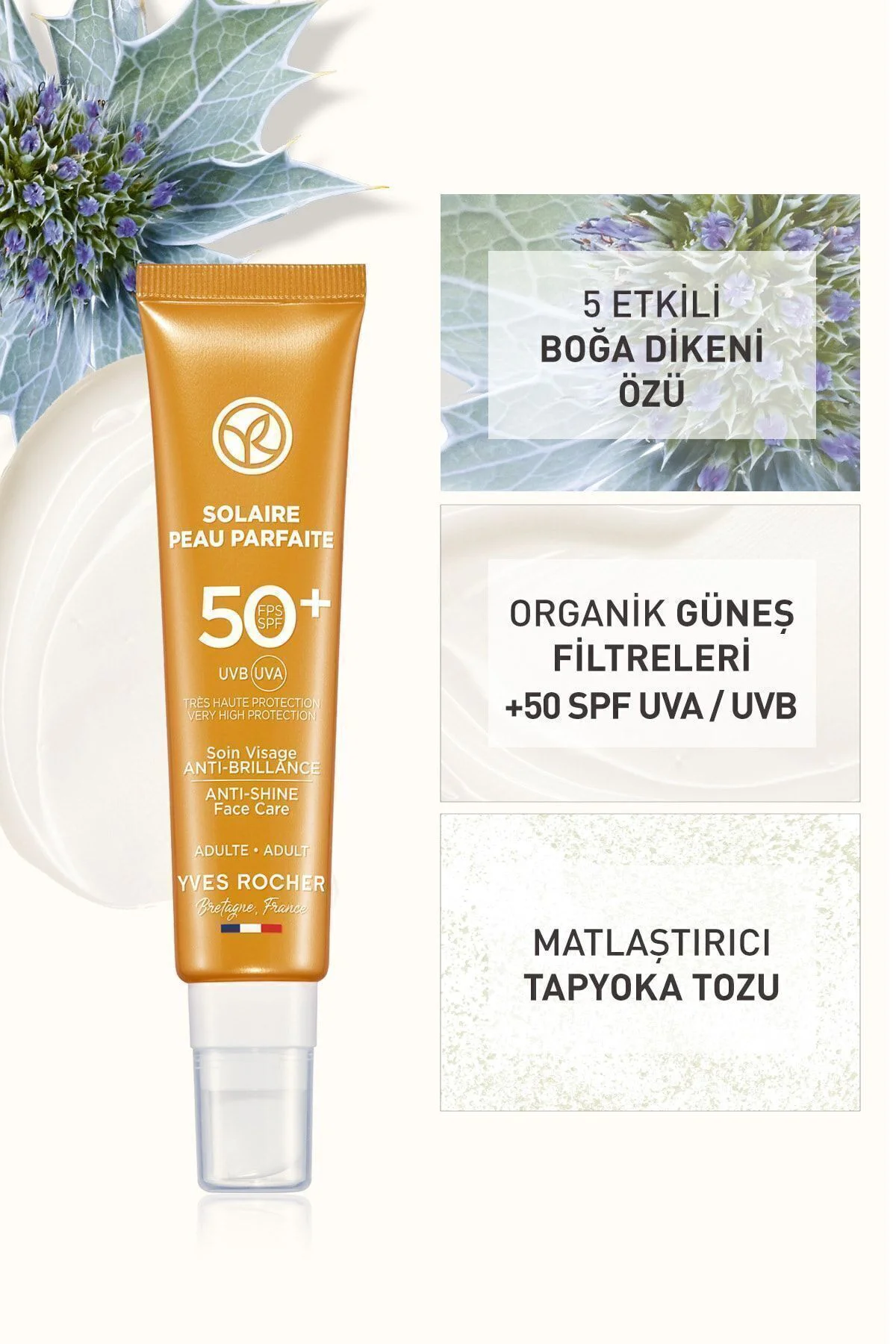 Parlama Karşıtı 50 Gkf Yüz Kremi - Yağlı Ciltler Için-40 Ml