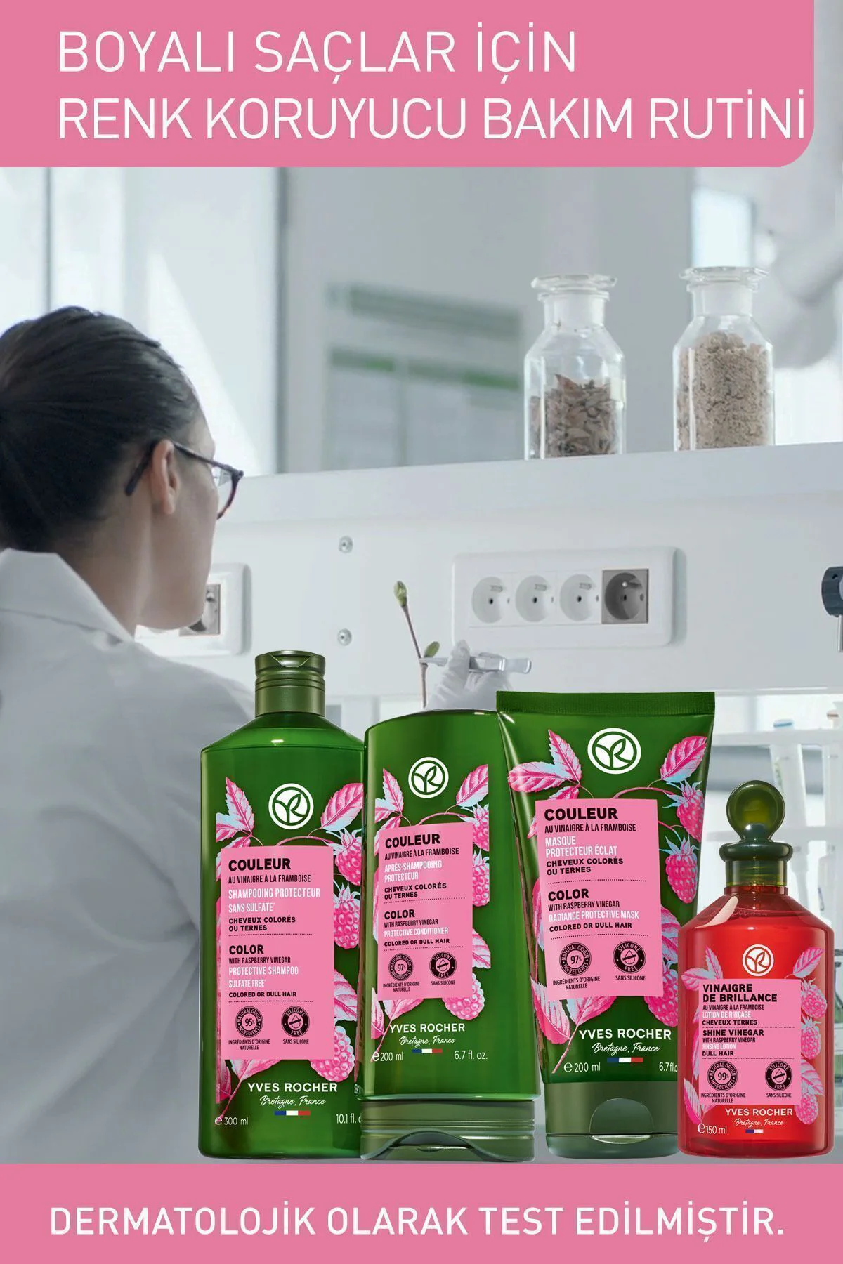 Parlatıcı (Brillance) Frambuaz Saç Sirkesi/Toniği - Vegan-150 ml