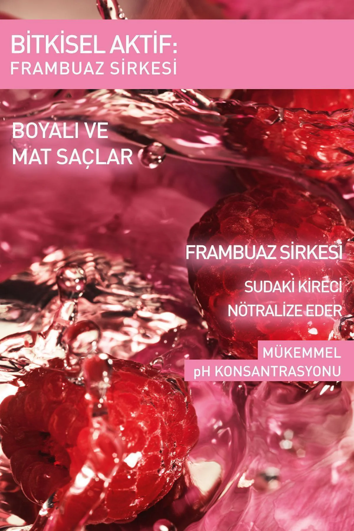 Parlatıcı (Brillance) Frambuaz Saç Sirkesi/Toniği - Vegan-150 ml