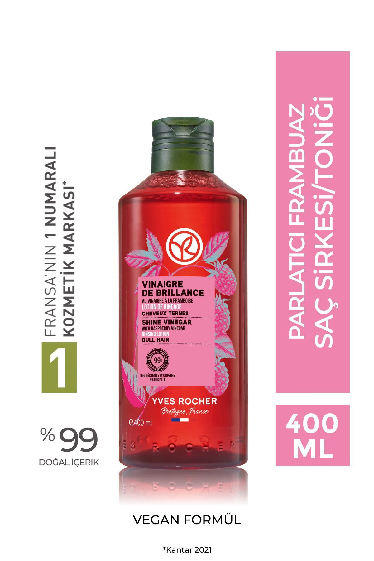 Parlatıcı Frambuaz Saç Sirkesi / Toniği - Normal Saçlar / Brillan