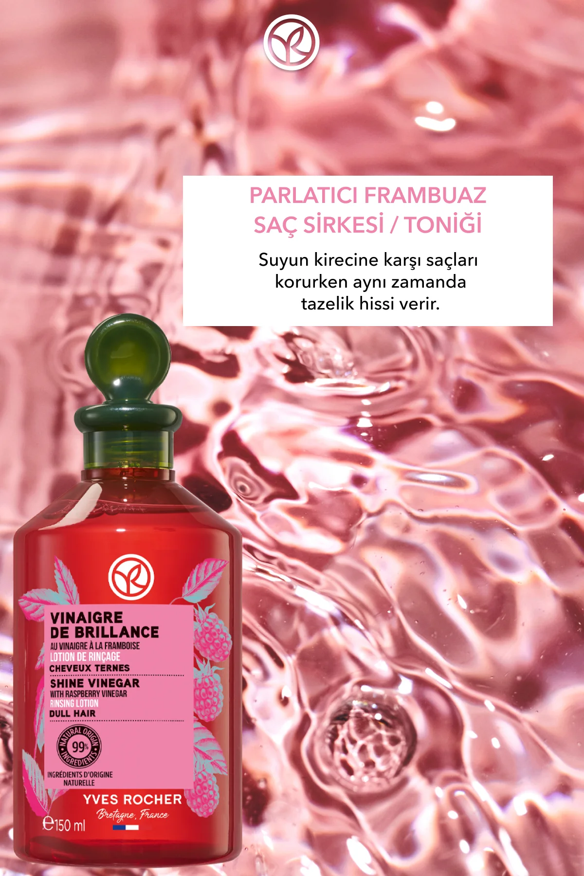 Parlatıcı Frambuaz Saç Sirkesi / Toniği - Normal Saçlar / Brillan