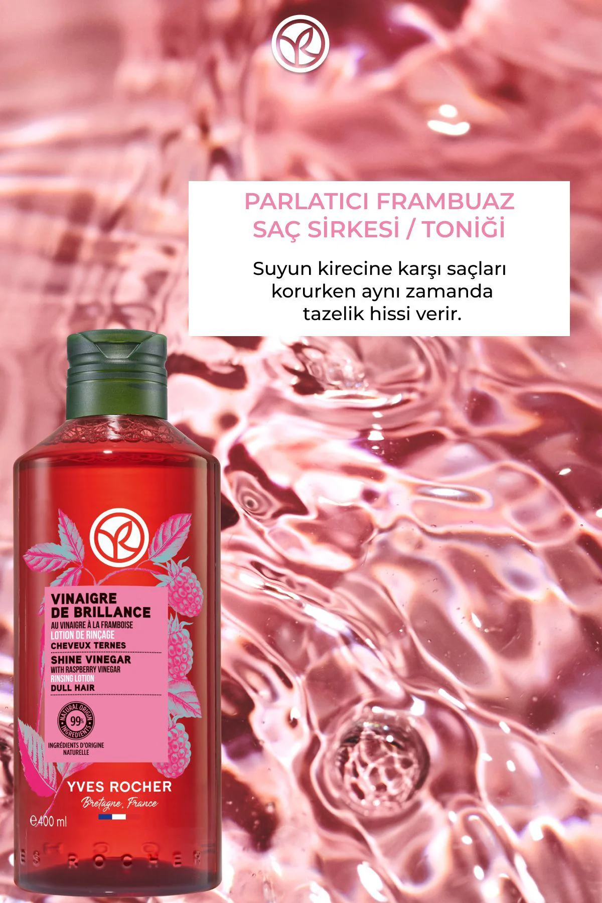 Parlatıcı Frambuaz Saç Sirkesi / Toniği - Normal Saçlar / Brillan