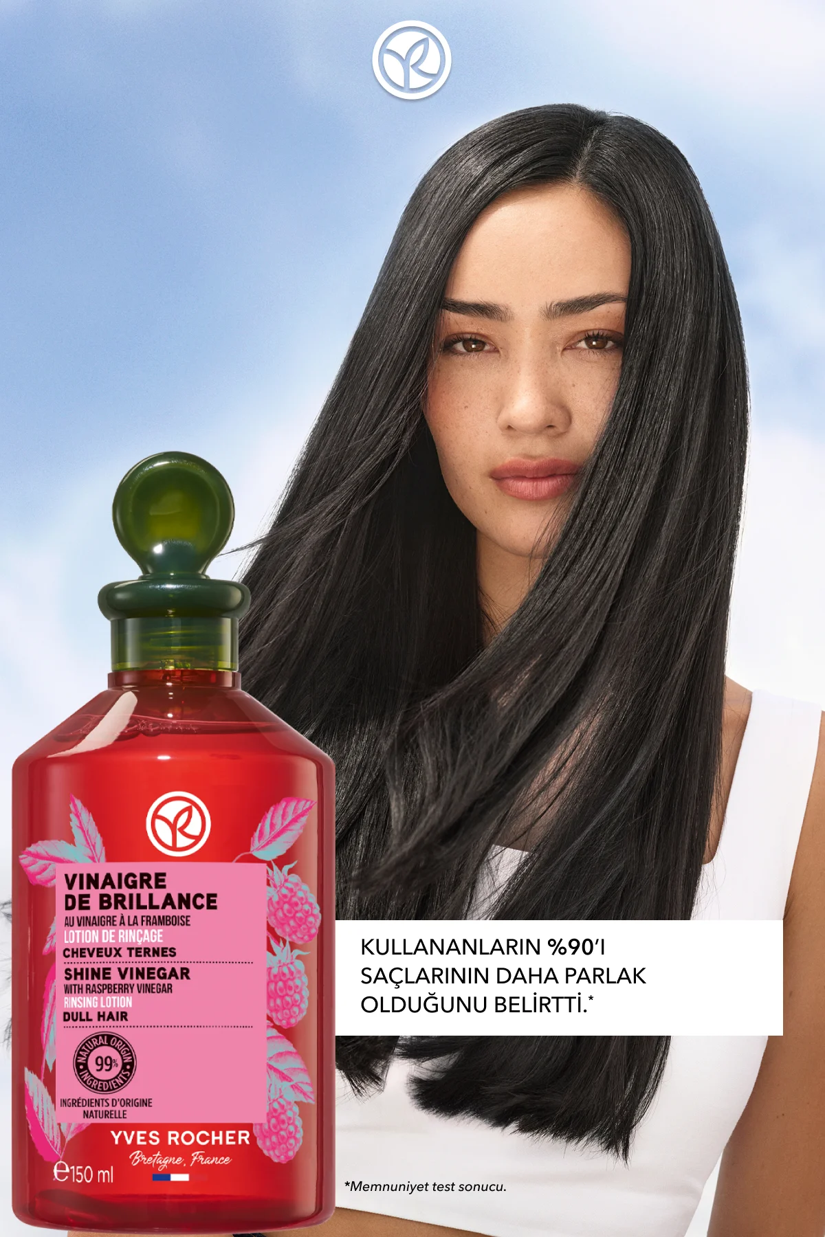 Parlatıcı Frambuaz Saç Sirkesi / Toniği - Normal Saçlar / Brillan