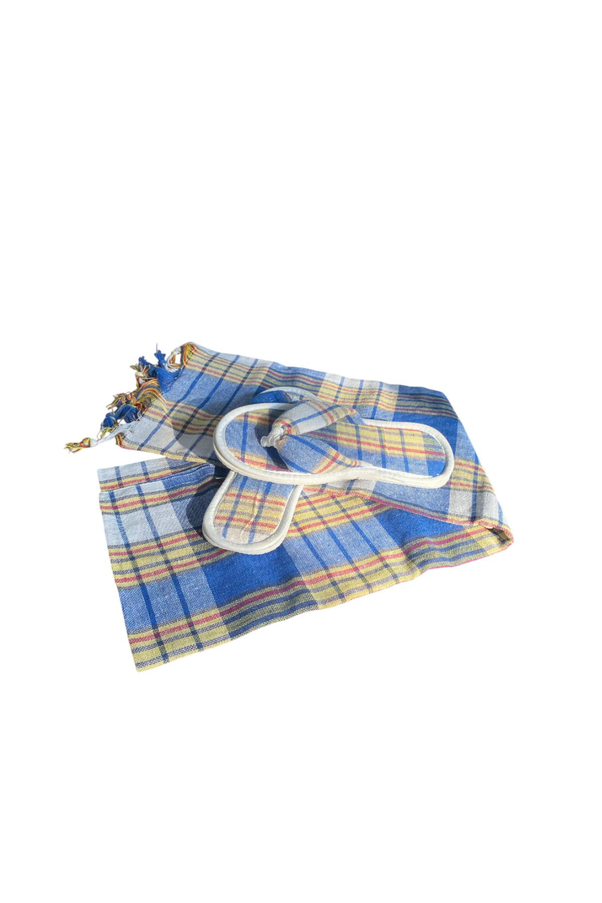 Otel Bukleti Parmak Arası Hamam Terliği Ve Peştemali %100 Pamuklu Banyo Hamam 