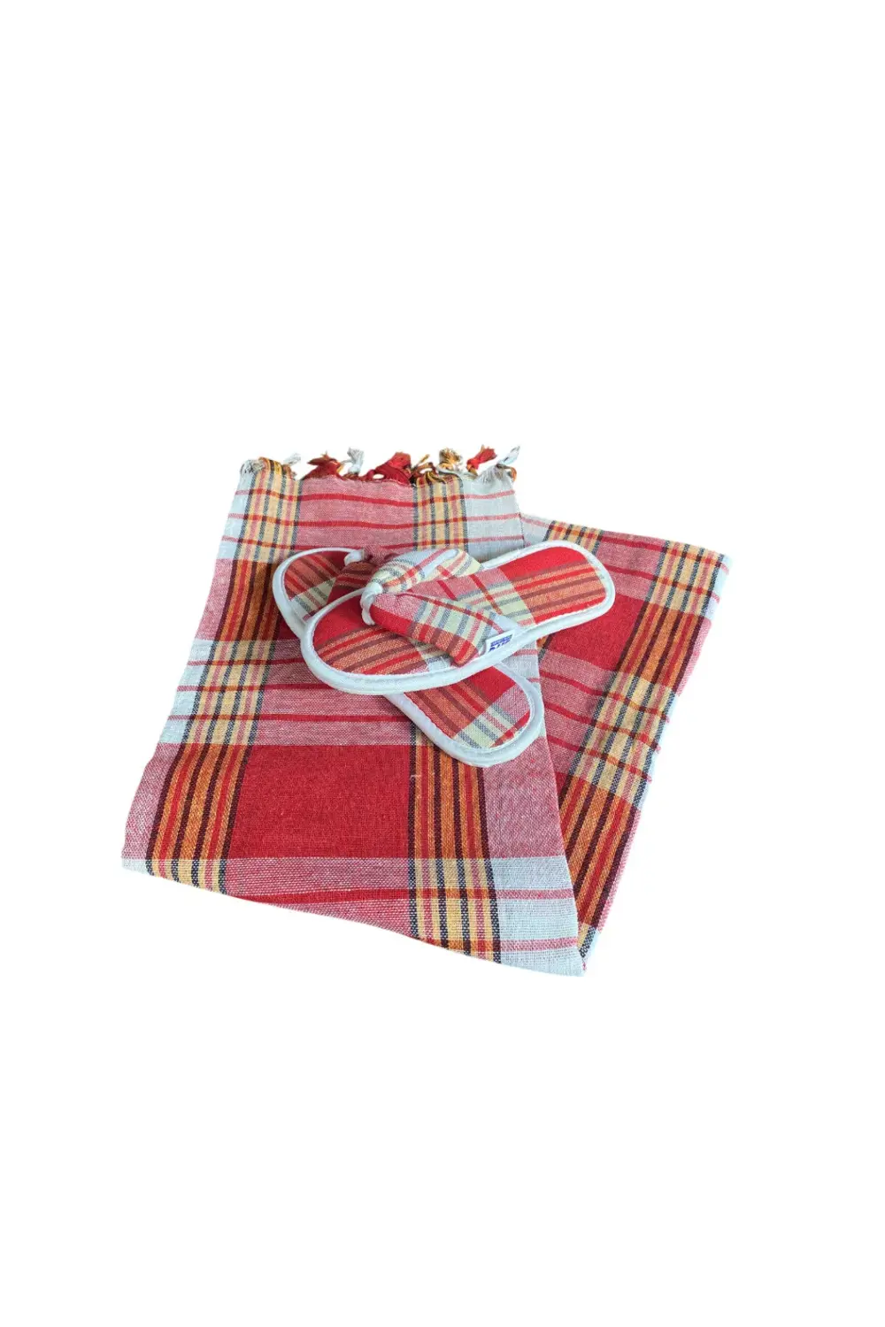 Parmak Arası Hamam Terliği ve Peştemali %100 Pamuklu Banyo Hamam