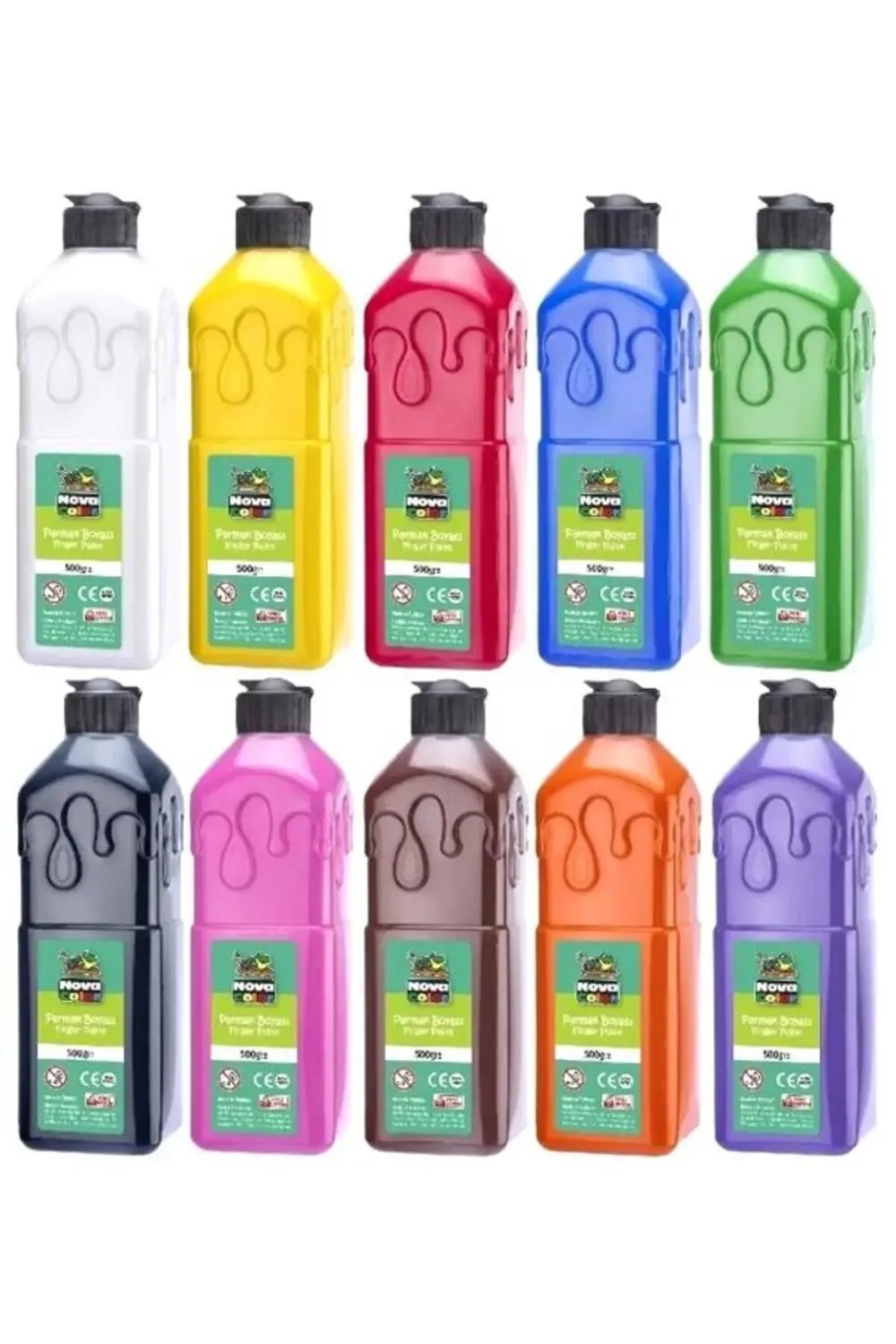 Parmak Boyası 500 Gr 10 renk