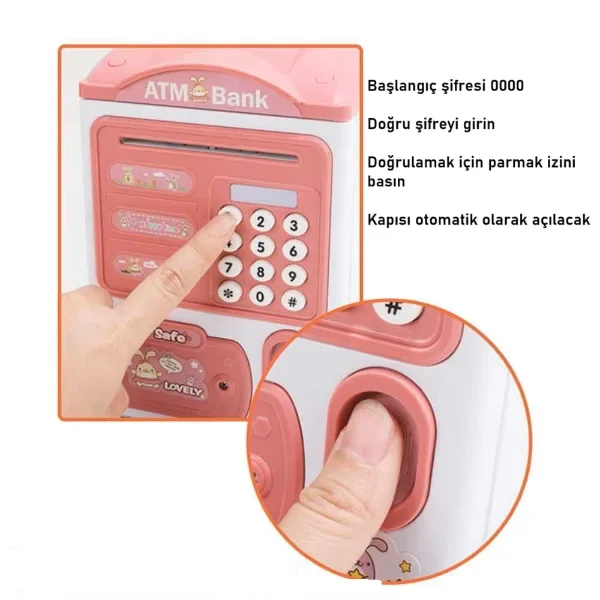 Parmak İzi ve Şifreli Elektronik Kumbara ile Güvenli Tasarruf