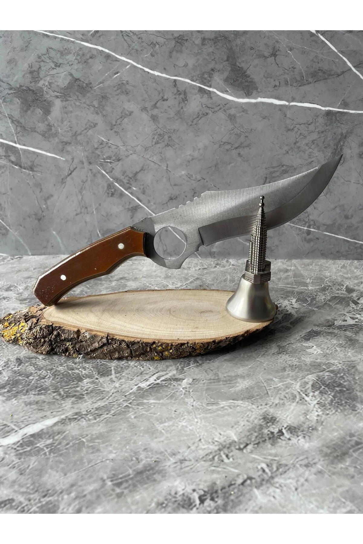 Parmak Takmalı  Verzalit Kabze Kamp Bıçağı – Kılıflı | Outdoor, H