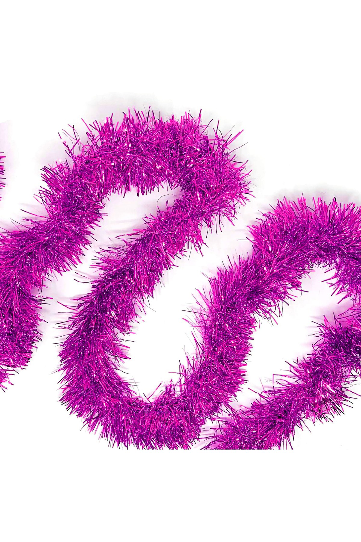 Ok Aksesuar Parti İçin Mega Kalın Sim Süs 2 Metre Uzunluk 10 Cm Genişlik Fuşy