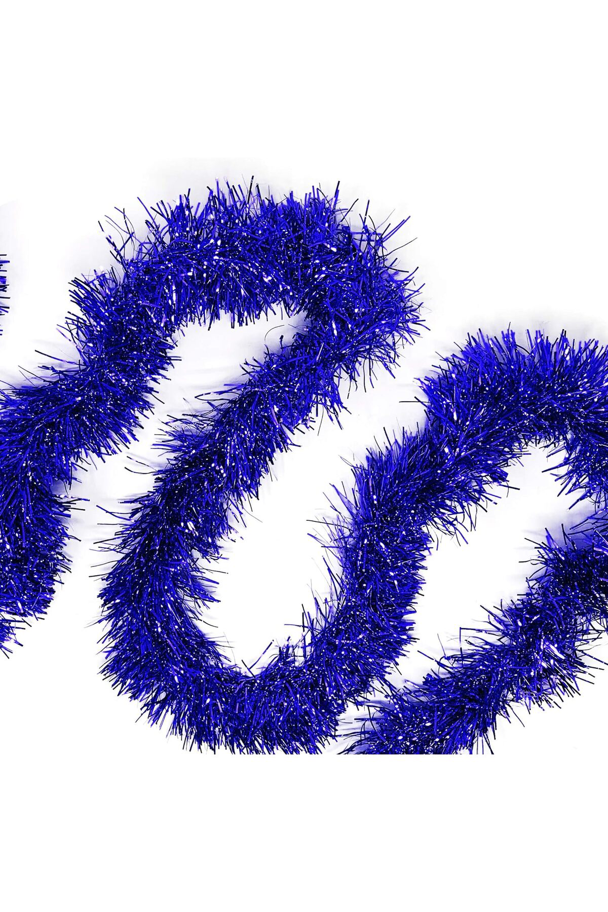 Ok Aksesuar Parti İçin Mega Kalın Sim Süs 2 Metre Uzunluk 10 Cm Genişlik Mavi