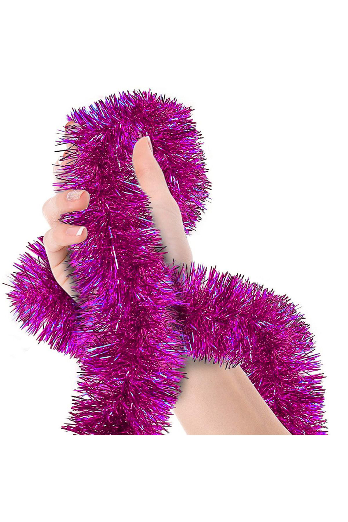 Ok Aksesuar Parti İçin Sim Süs 2 Metre Uzunluk 8 Cm Genişlik Fuşya Renk İthal