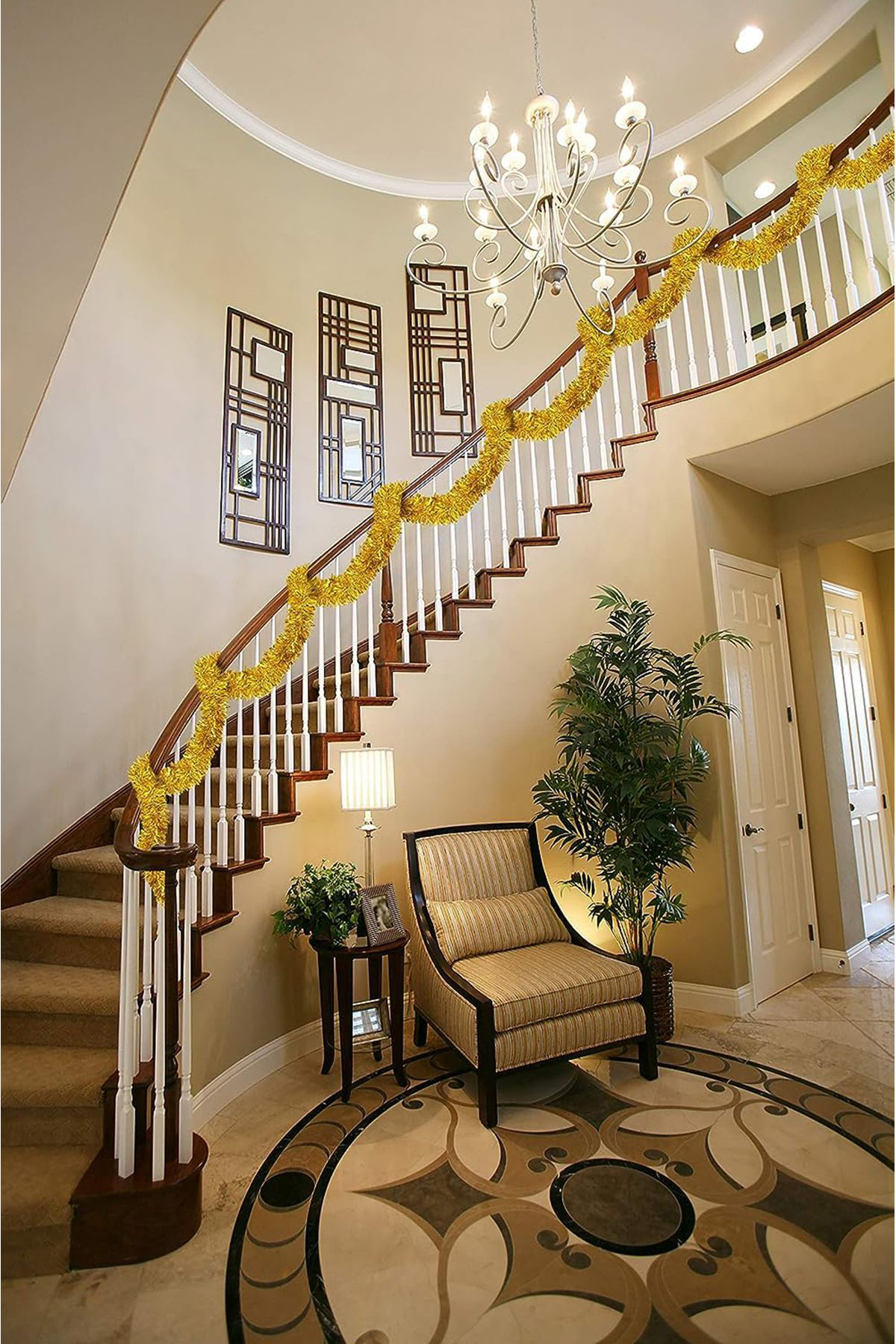 Ok Aksesuar Parti İçin Sim Süs 2 Metre Uzunluk 8 Cm Genişlik Altın Renk İthal