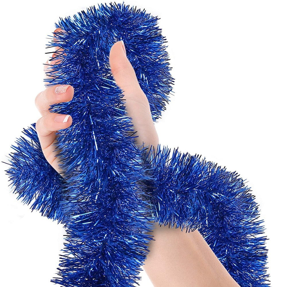 Parti İçin Sim Süs 2 Metre Uzunluk 6 cm Genişlik Mavi Renk İthal 