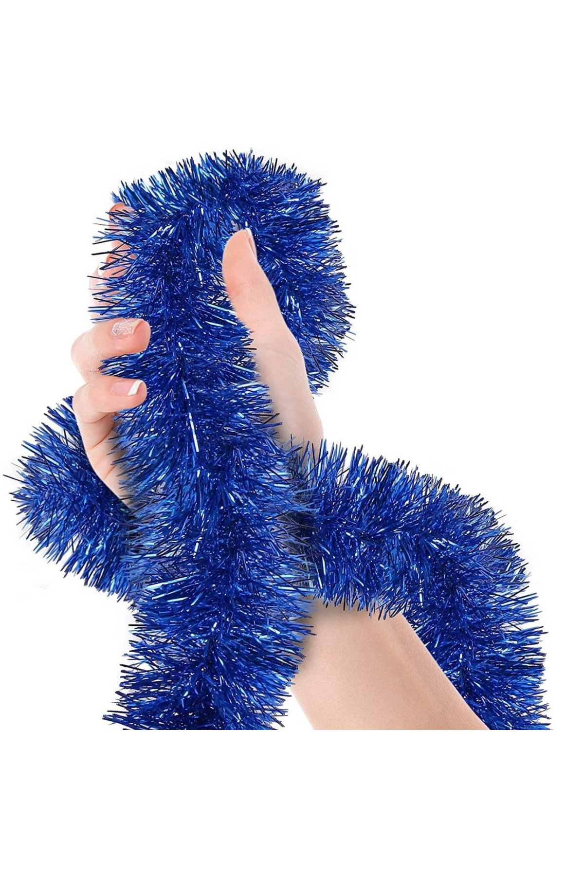 Ok Aksesuar Parti İçin Sim Süs 2 Metre Uzunluk 8 Cm Genişlik Mavi Renk İthal