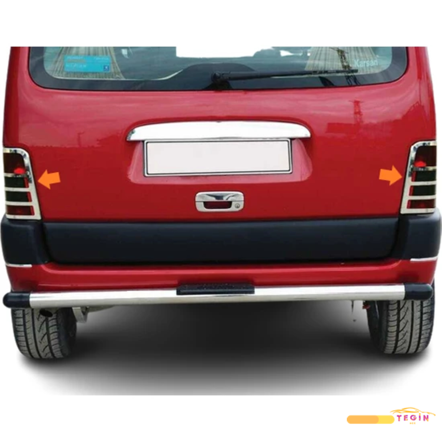 Partner 1 Mini Van 1996-2008 Stop Çerçevesi 2 Parça Paslanmaz Çel