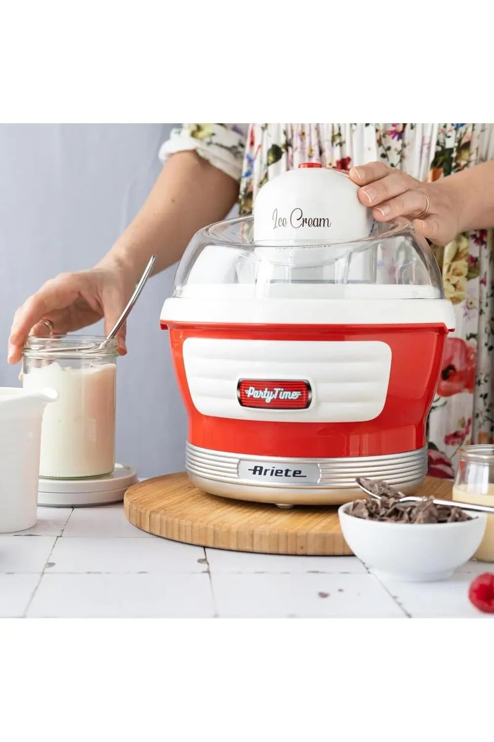 Ariete Party Tıme Dondurma Makinesi - Kırmızı
