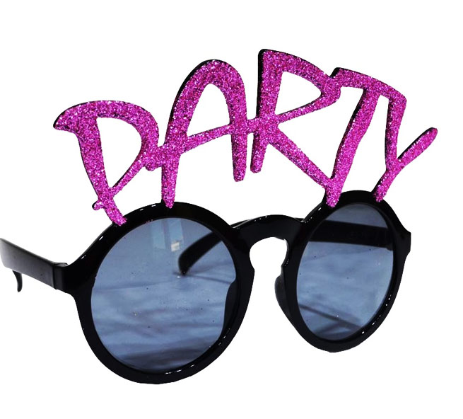 Party Yazılı Fuşya Renk Parti Gözlüğü 15x7 cm Party Yazılı Fuşya Renk Parti Gözlüğü 15x7 cm