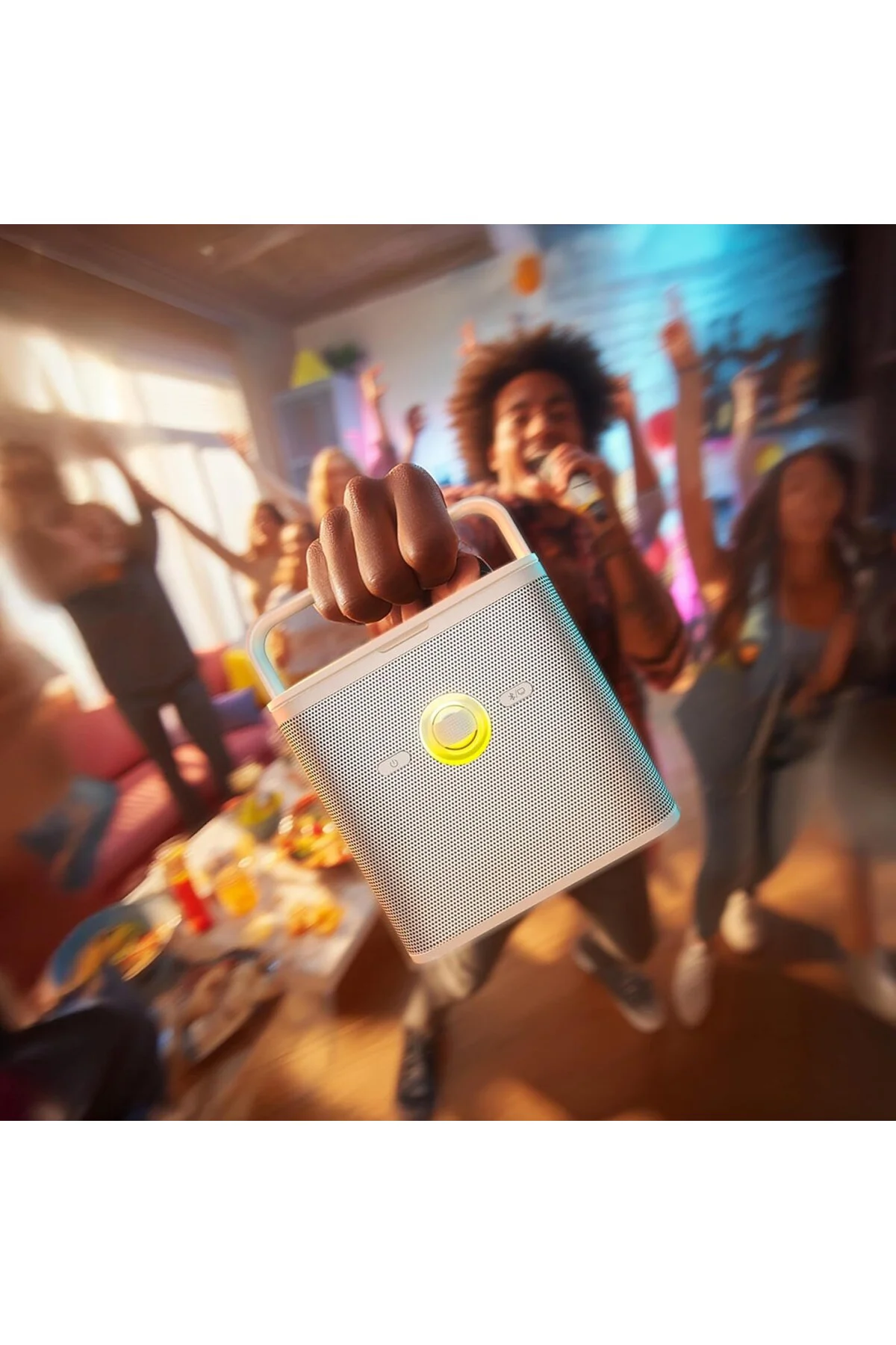 Partybox Shell S3 80W Karaoke Bluetooth Hoparlör Seti, 7.1" Dahil