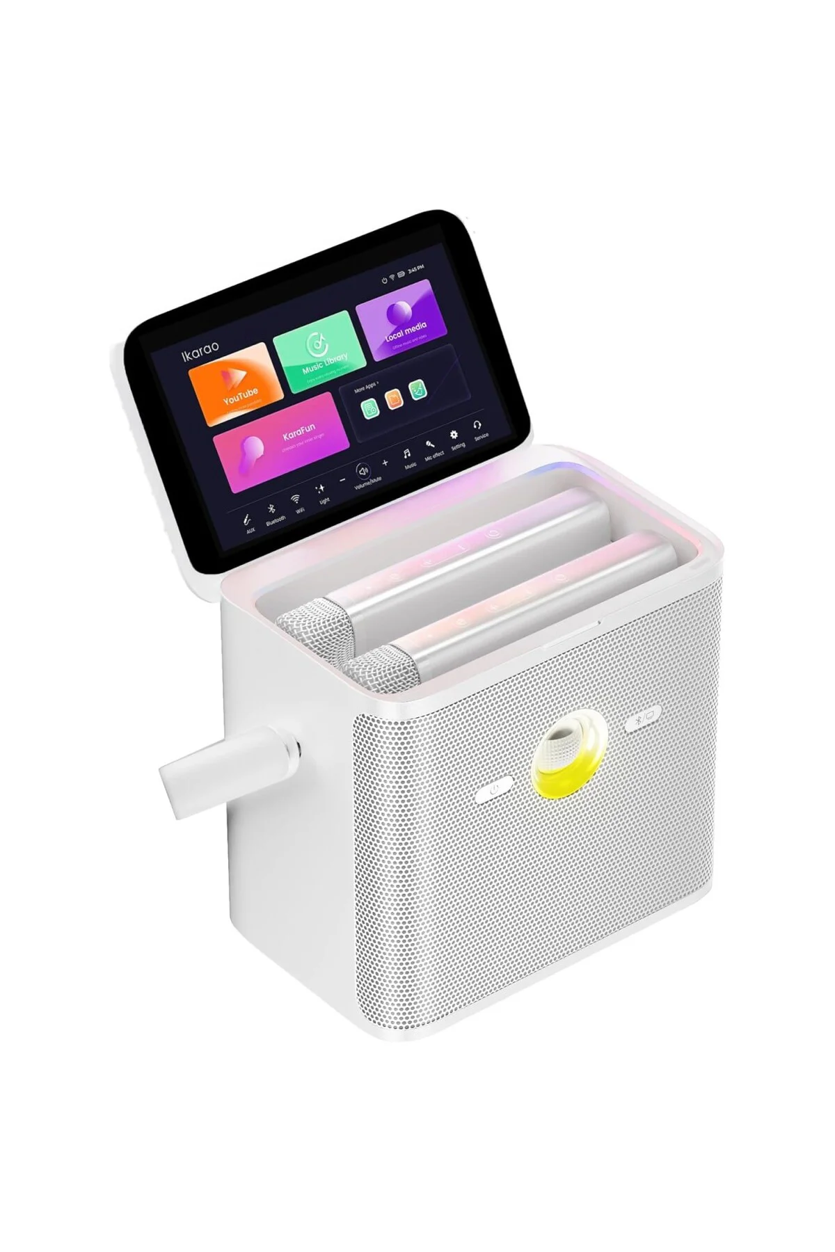 Partybox Shell S3 80W Karaoke Bluetooth Hoparlör Seti, 7.1" Dahil