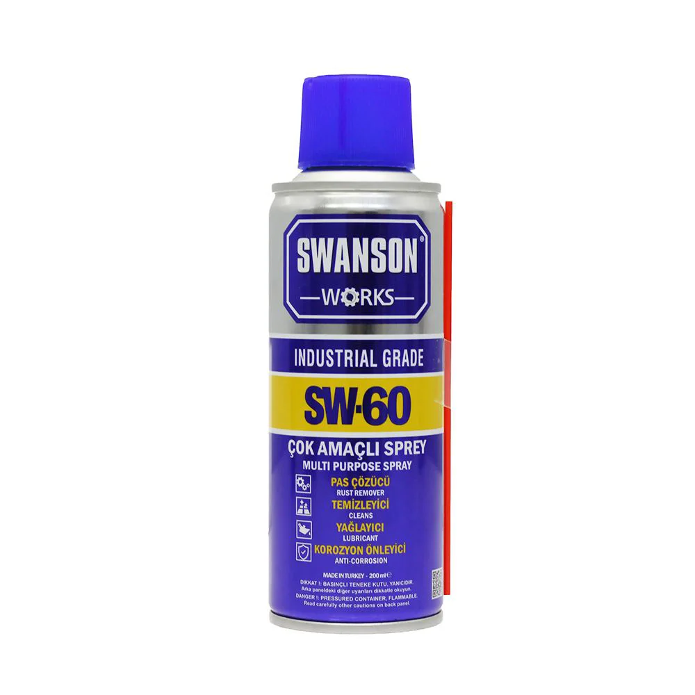 Pas Sökücü/Yağlayıcı Sprey - SW-60, SWANSON, 200ml