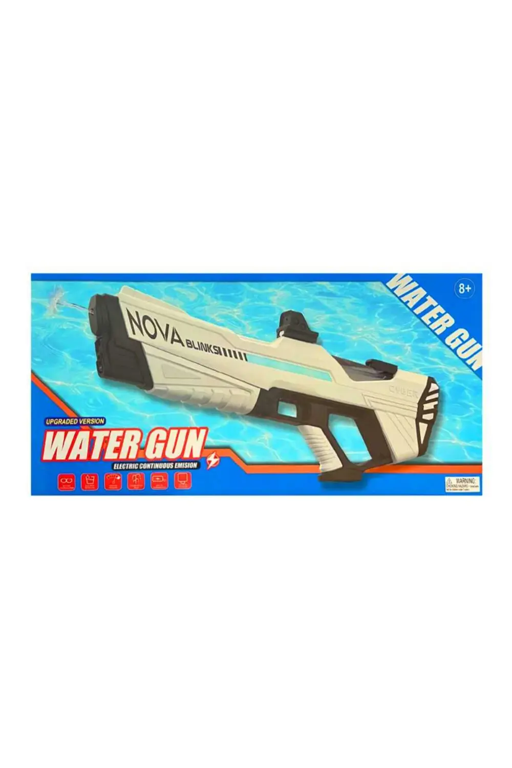 PASİFİK SU TABANCASI 8899D-1 WATER GUN ŞARJLI 8+ (1 ADET)