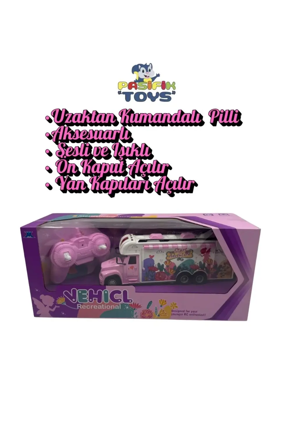 PASİFİK TOYS UZAKTAN KUMANDALI PİLLİ 2.4GHZ PEMBE AKSESUARLI IŞIK