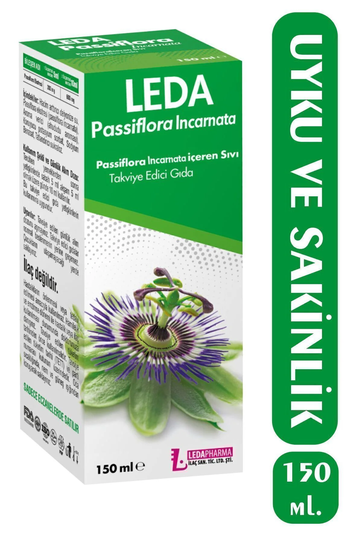 Pasiflora Sıvı Takviye Edici Gıda Şurup 150 ml