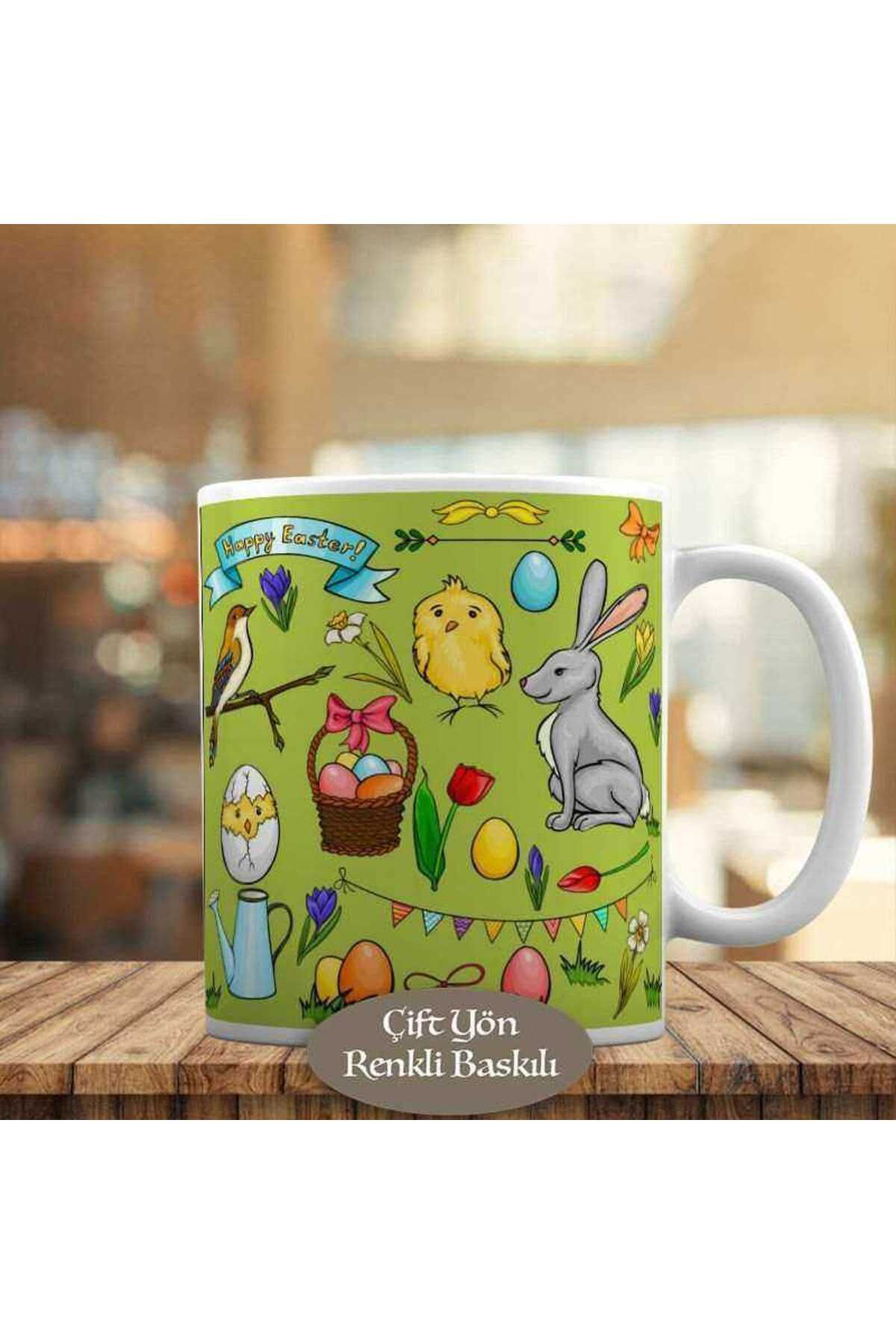 Asilmeydan Paskalya Tavşanları Ve Yumurtaları Kupa Bardak Hediyelik-1110-71