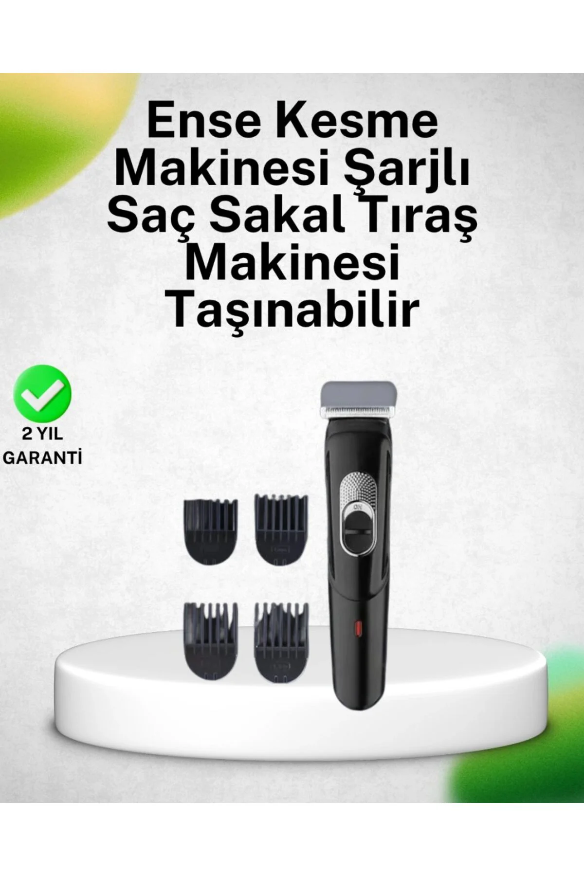 Paslanmaz Bıçaklı, Şarjlı Ve Sessiz Saç Sakal Kesme Makinesi – Ev