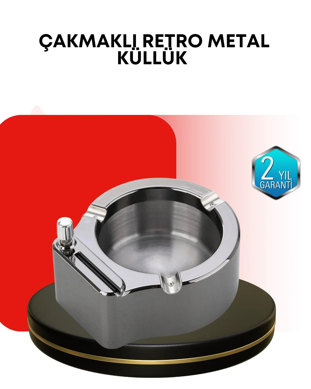 Paslanmaz Çakmaklı Küllük Modern Masa Üstü Aksesuar Fiyatı, Yorumları ve Özellikleri
