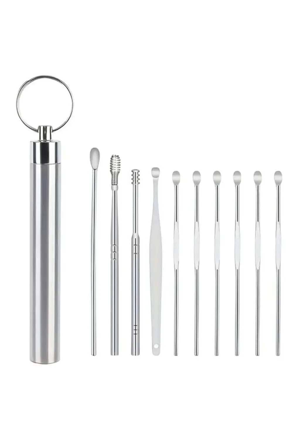 Paslanmaz Çelik 10'lu Kulak Temizleme Seti (784)