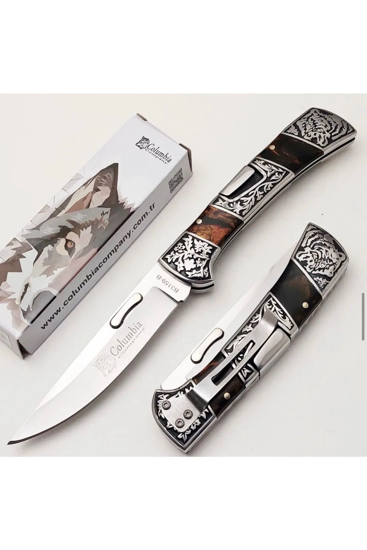 Paslanmaz Çelik 23cm Columbia Kamp Outdoor Çakı